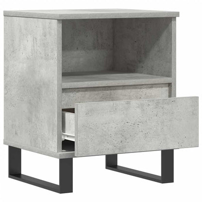 vidaXL Bedside Cabinets 2 pcs Concrete Grey 40x35x50cm Engineered Wood