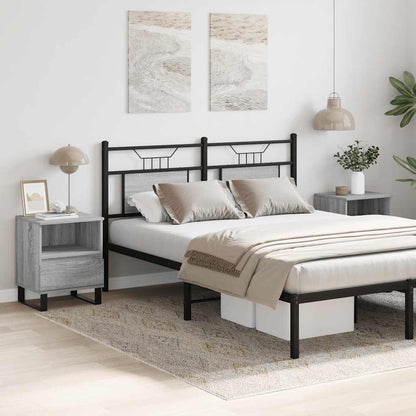 vidaXL Bedside Cabinets 2 pcs Grey Sonoma 40x35x50 cm Engineered Wood