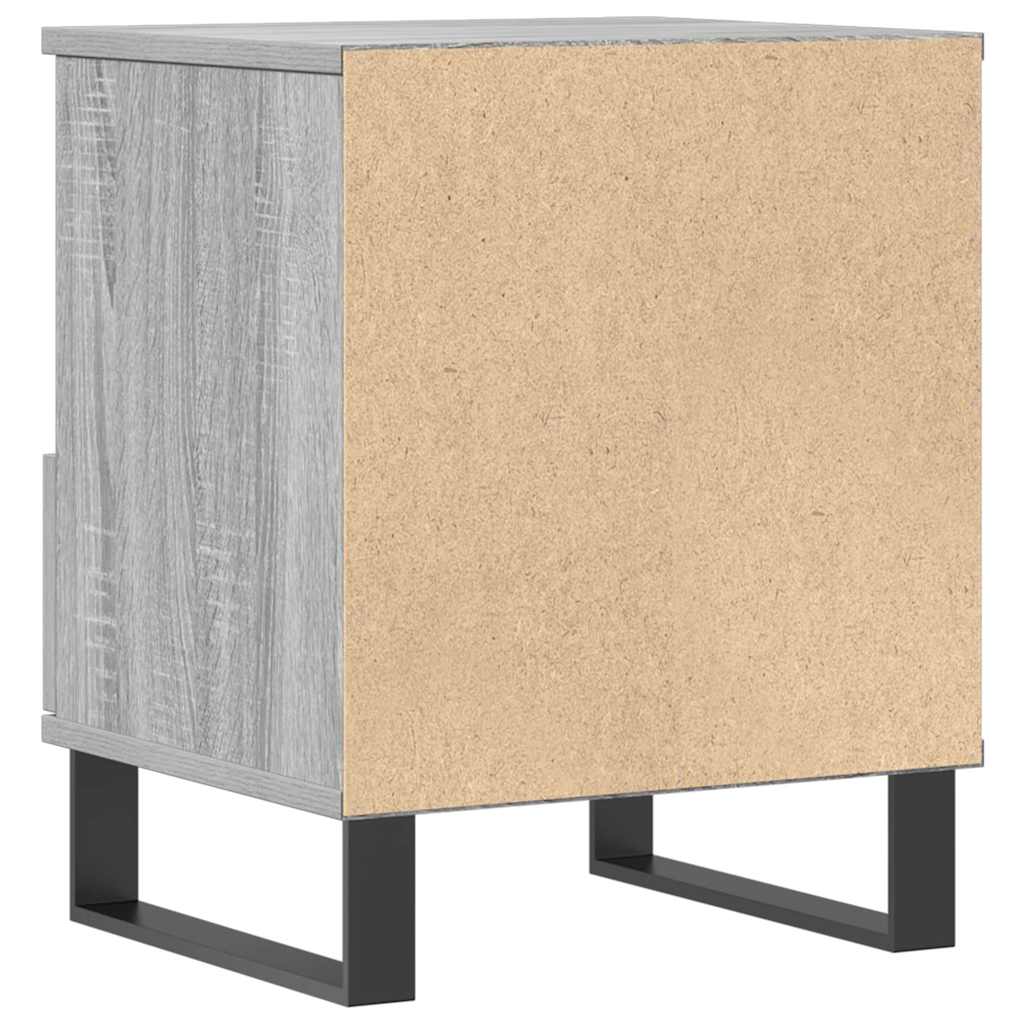 vidaXL Bedside Cabinets 2 pcs Grey Sonoma 40x35x50 cm Engineered Wood