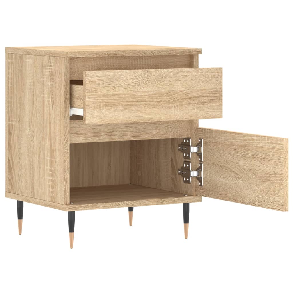 vidaXL Bedside Cabinet Sonoma Oak 40x35x50 cm Engineered Wood