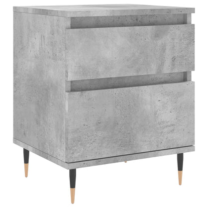 vidaXL Bedside Cabinets 2 pcs Concrete Grey 40x35x50cm Engineered Wood