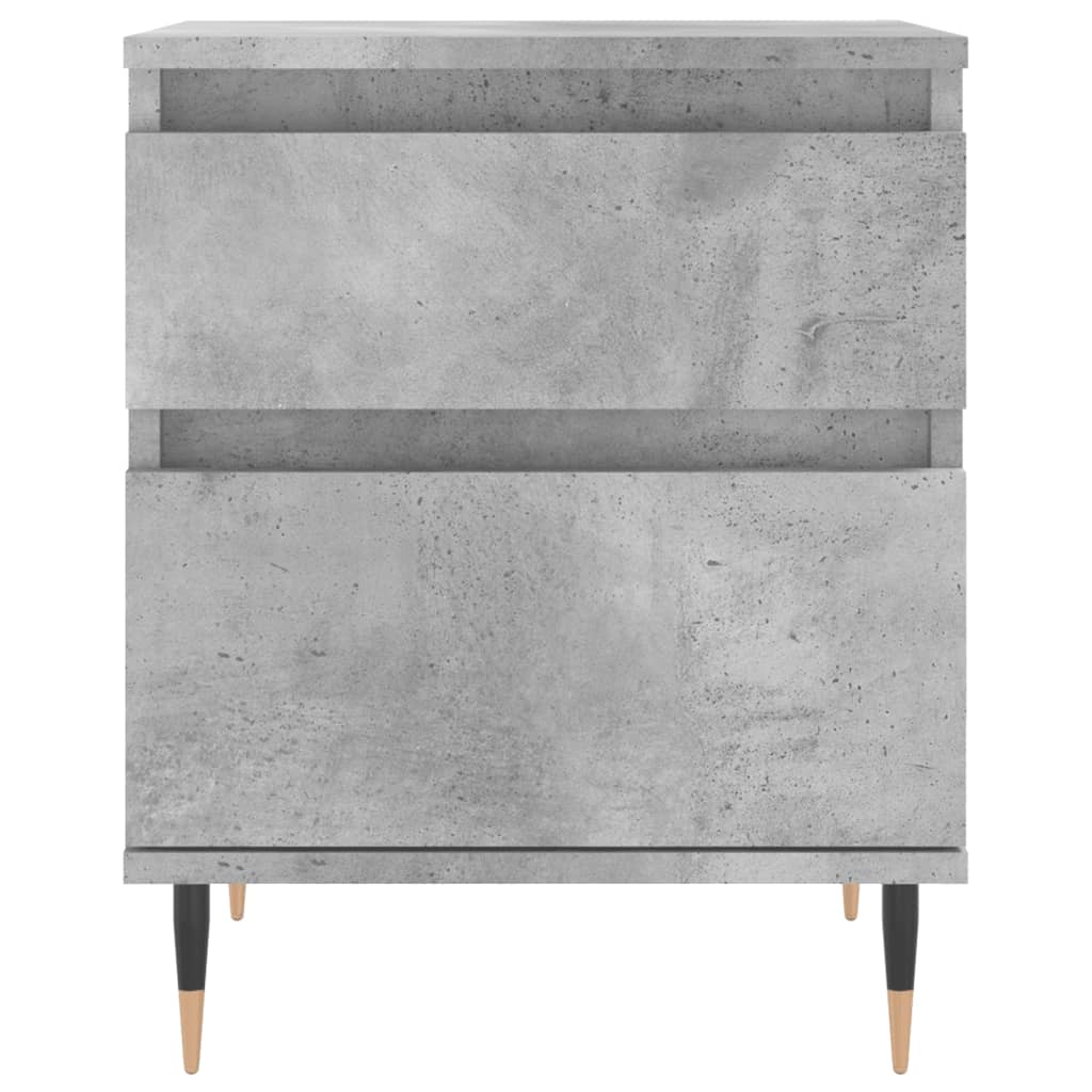 vidaXL Bedside Cabinets 2 pcs Concrete Grey 40x35x50cm Engineered Wood