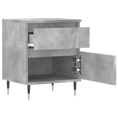 vidaXL Bedside Cabinets 2 pcs Concrete Grey 40x35x50cm Engineered Wood