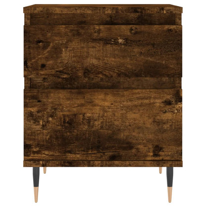 vidaXL Bedside Cabinet Smoked Oak 40x35x50 cm Engineered Wood
