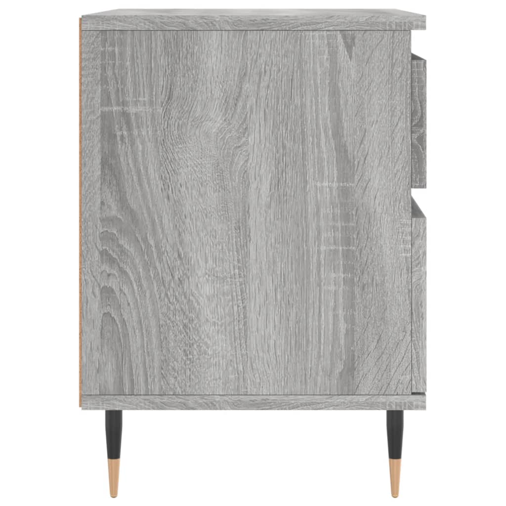 vidaXL Bedside Cabinet Grey Sonoma 40x35x50 cm Engineered Wood