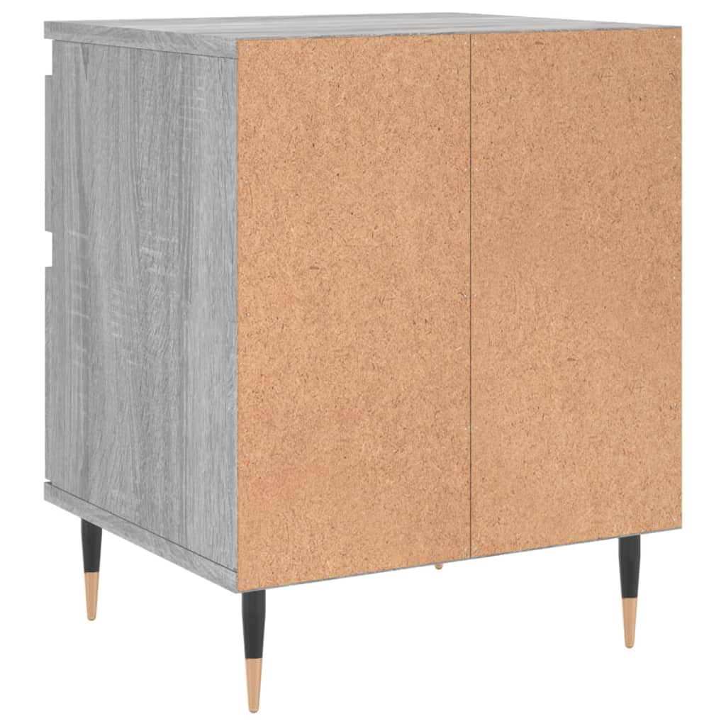 vidaXL Bedside Cabinet Grey Sonoma 40x35x50 cm Engineered Wood