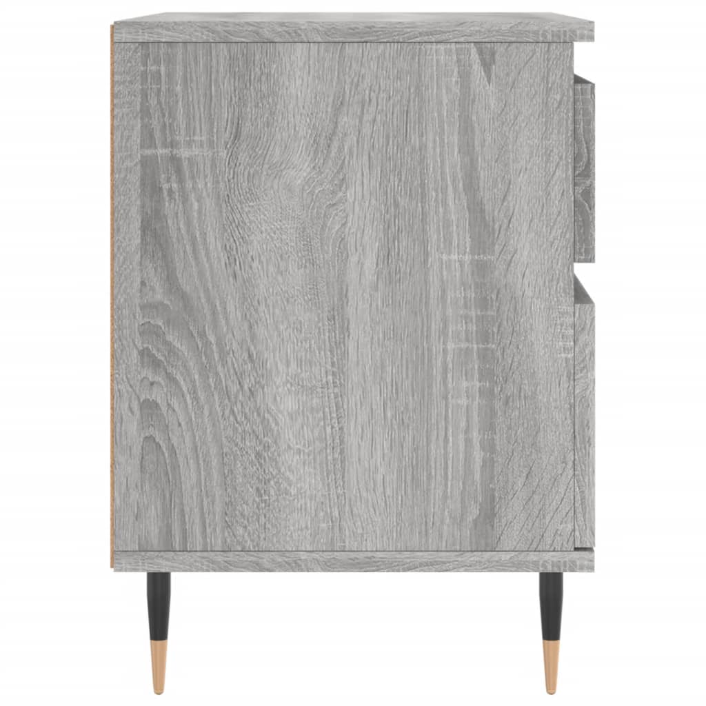 vidaXL Bedside Cabinets 2 pcs Grey Sonoma 40x35x50 cm Engineered Wood