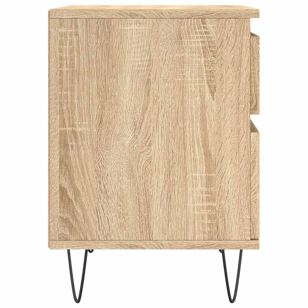 vidaXL Bedside Cabinet Sonoma Oak 40x35x50 cm Engineered Wood