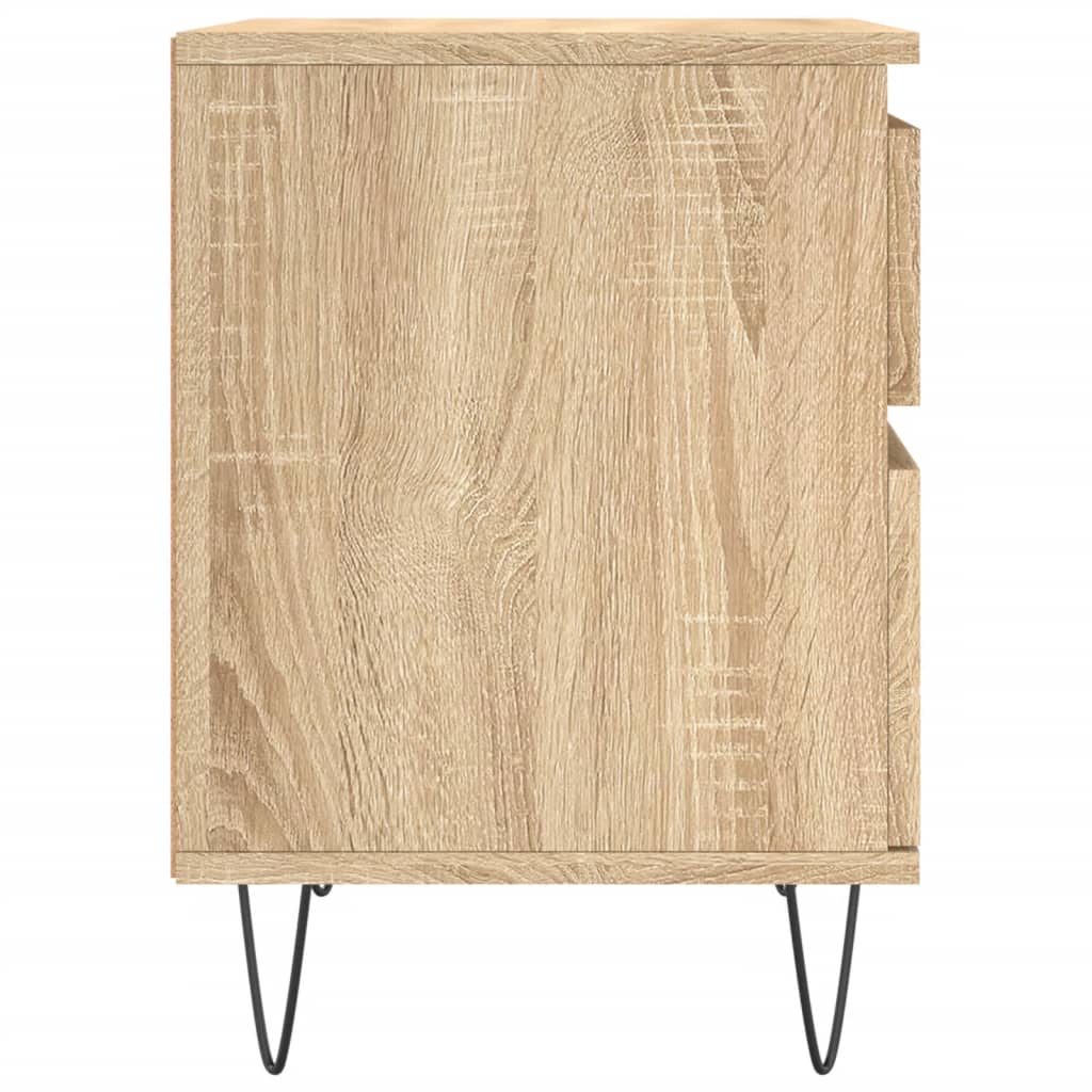 vidaXL Bedside Cabinets 2 pcs Sonoma Oak 40x35x50 cm Engineered Wood
