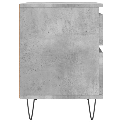 vidaXL Bedside Cabinets 2 pcs Concrete Grey 40x35x50cm Engineered Wood