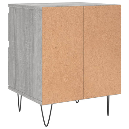 vidaXL Bedside Cabinet Grey Sonoma 40x35x50 cm Engineered Wood