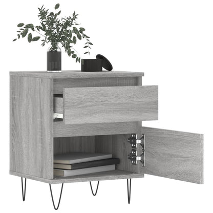 vidaXL Bedside Cabinets 2 pcs Grey Sonoma 40x35x50 cm Engineered Wood