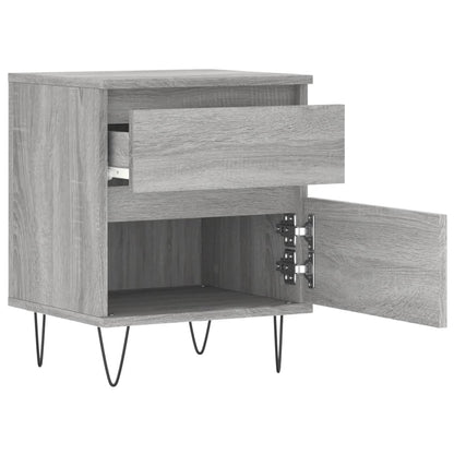 vidaXL Bedside Cabinets 2 pcs Grey Sonoma 40x35x50 cm Engineered Wood