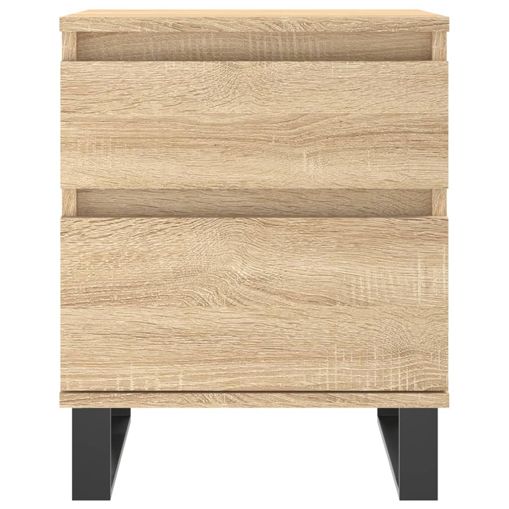 vidaXL Bedside Cabinet Sonoma Oak 40x35x50 cm Engineered Wood