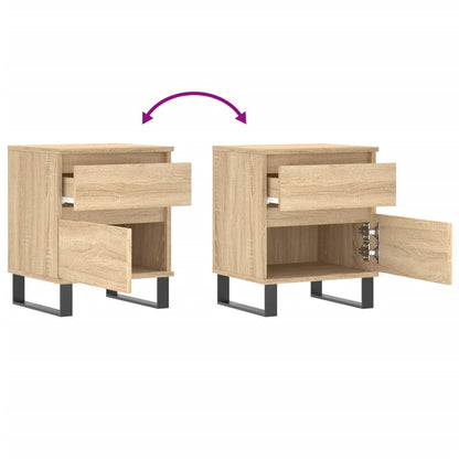 vidaXL Bedside Cabinet Sonoma Oak 40x35x50 cm Engineered Wood
