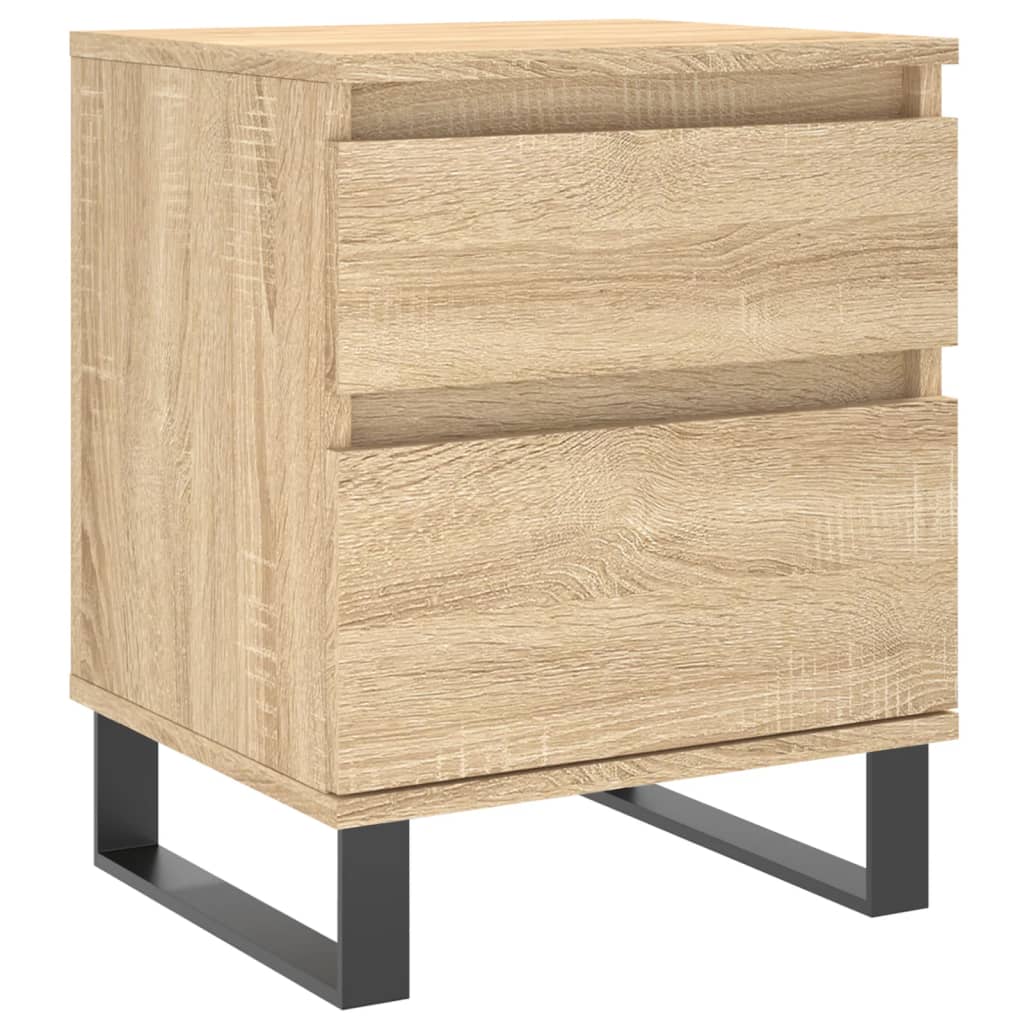 vidaXL Bedside Cabinets 2 pcs Sonoma Oak 40x35x50 cm Engineered Wood