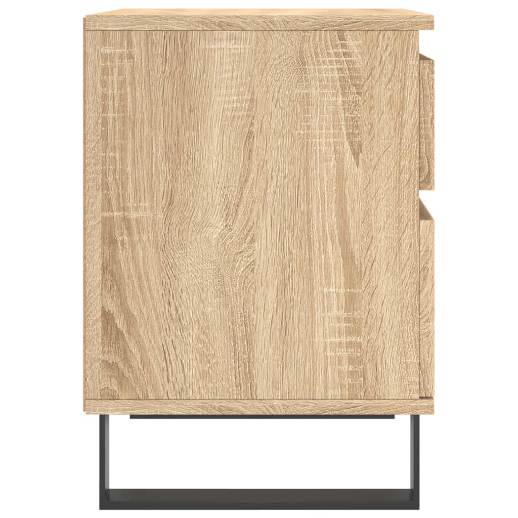 vidaXL Bedside Cabinets 2 pcs Sonoma Oak 40x35x50 cm Engineered Wood