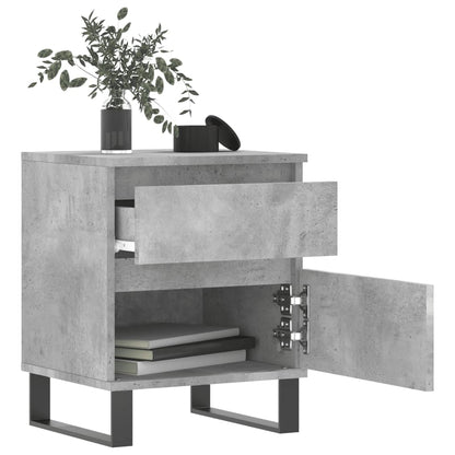 vidaXL Bedside Cabinets 2 pcs Concrete Grey 40x35x50 cm Engineered Wood
