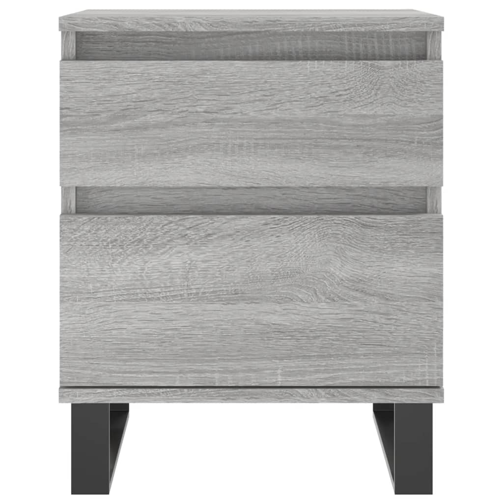 vidaXL Bedside Cabinet Grey Sonoma 40x35x50 cm Engineered Wood
