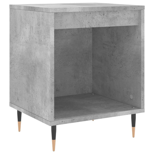 vidaXL Bedside Cabinet | Concrete Grey | Engineered wood, Metal | Medium