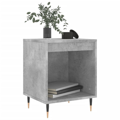 vidaXL Bedside Cabinet | Concrete Grey | Engineered wood, Metal | Medium