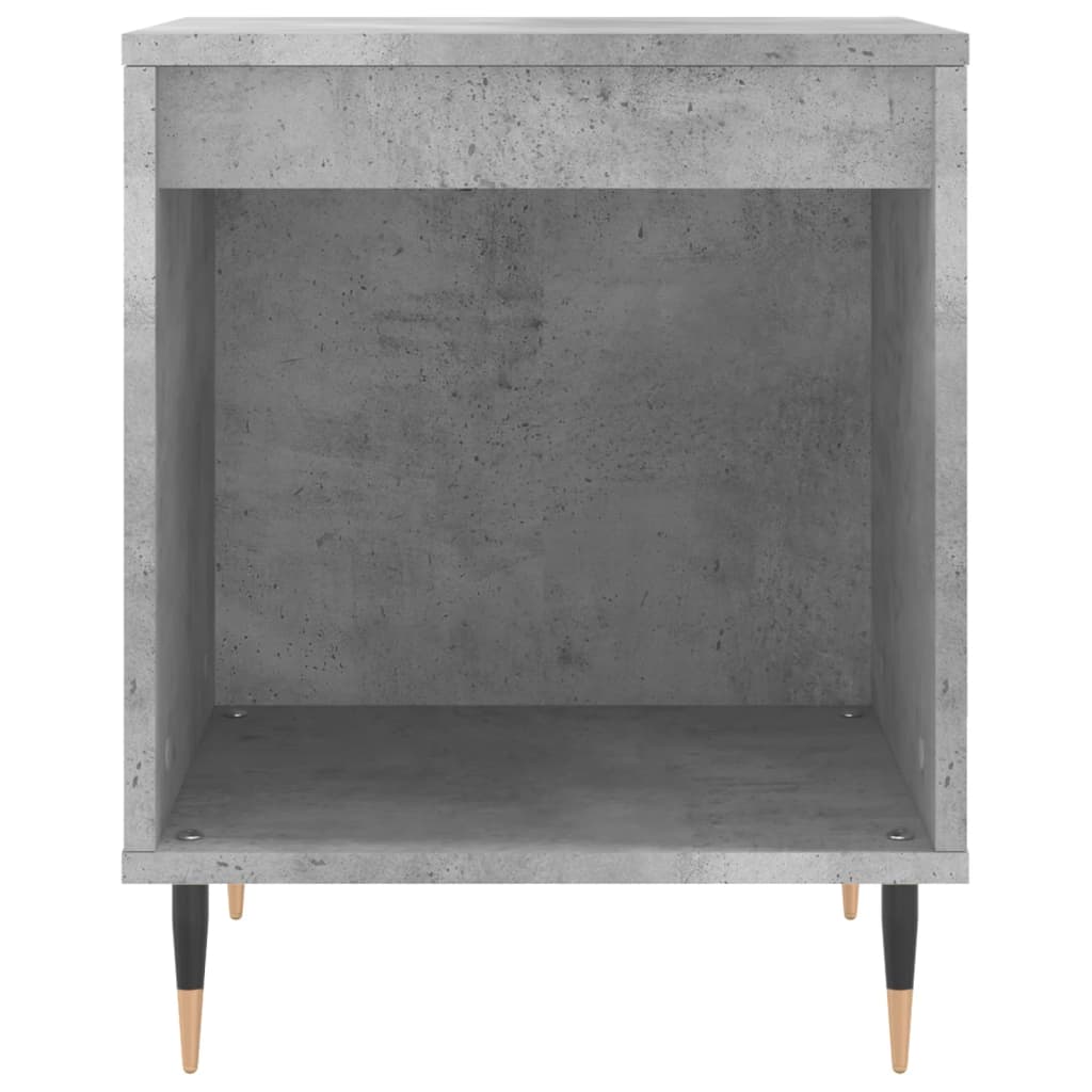 vidaXL Bedside Cabinet | Concrete Grey | Engineered wood, Metal | Medium