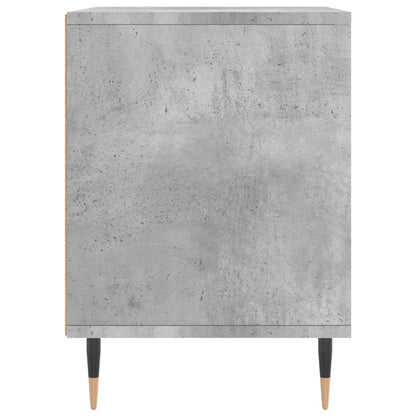 vidaXL Bedside Cabinet | Concrete Grey | Engineered wood, Metal | Medium