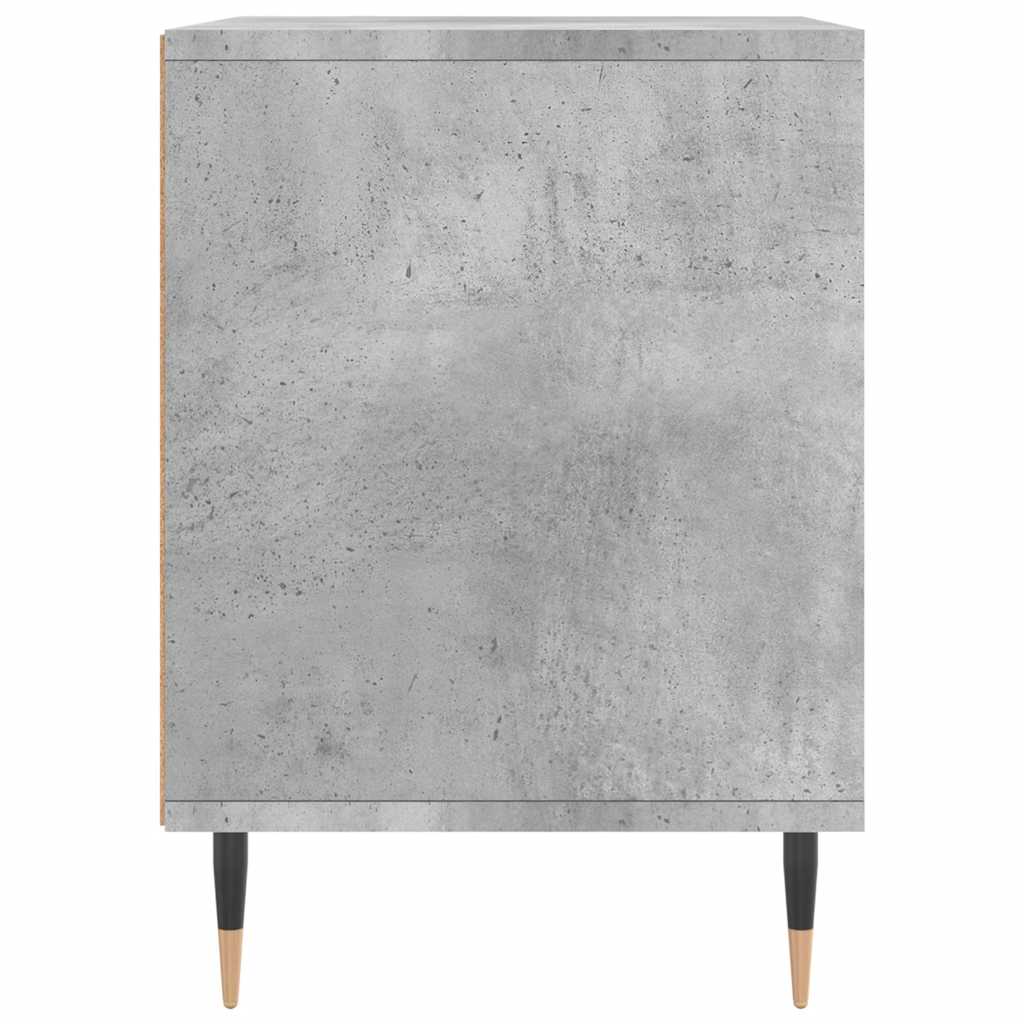 vidaXL Bedside Cabinet Concrete Grey 40x35x50 cm Engineered Wood