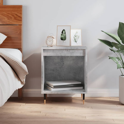 vidaXL Bedside Cabinet | Concrete Grey | Engineered wood, Metal | Medium