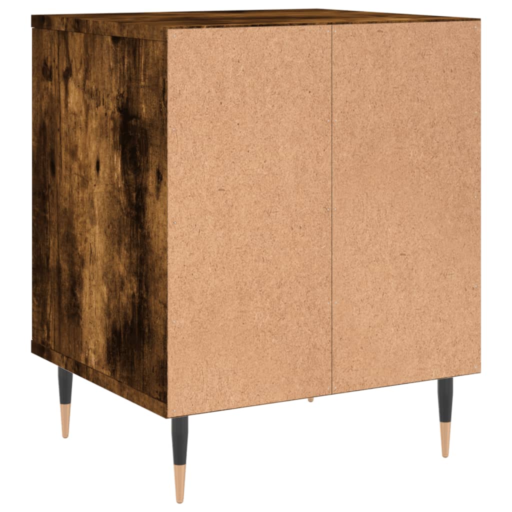 vidaXL Bedside Cabinet | Smoked Oak | Engineered Wood | Compact