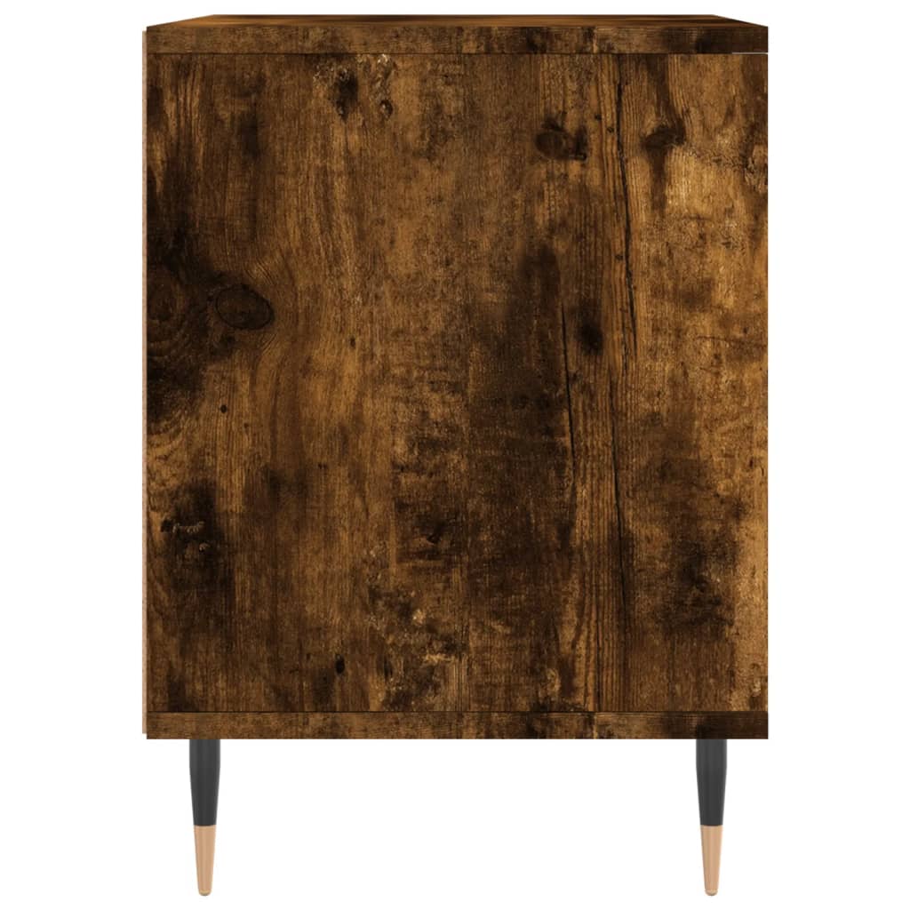 vidaXL Bedside Cabinets 2 pcs Smoked Oak 40x35x50 cm Engineered Wood