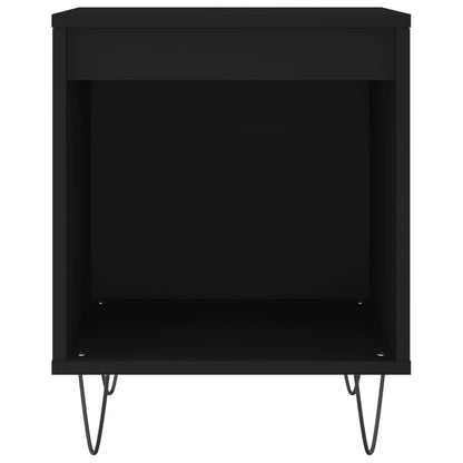 vidaXL Bedside Cabinets 2 pcs Black 40x35x50 cm Engineered Wood