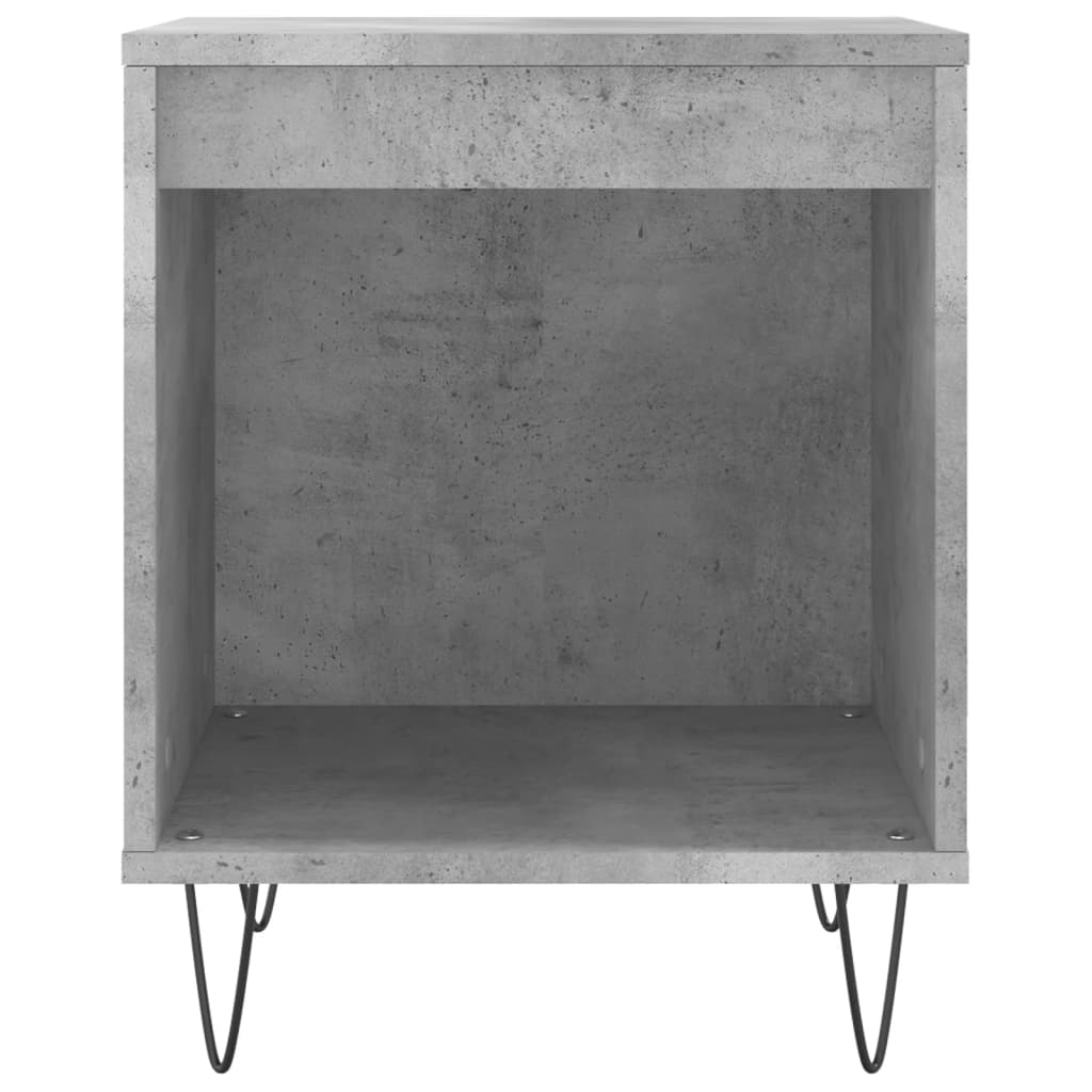 vidaXL Bedside Cabinet Concrete Grey 40x35x50 cm Engineered Wood