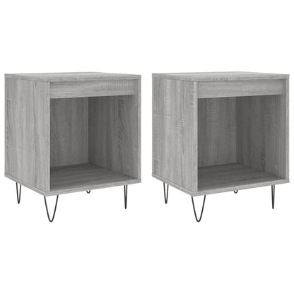 vidaXL Bedside Cabinets 2 pcs Grey Sonoma 40x35x50 cm Engineered Wood