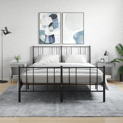 vidaXL Bedside Cabinets 2 pcs Grey Sonoma 40x35x50 cm Engineered Wood