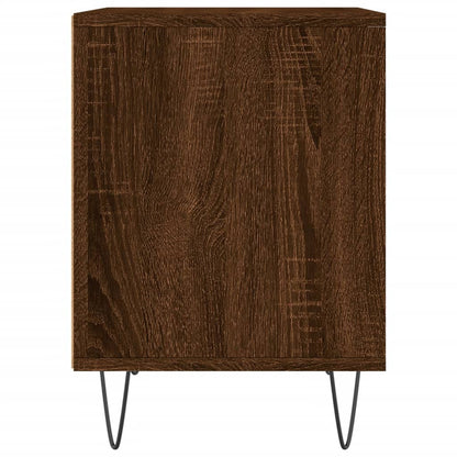 vidaXL Bedside Cabinet Brown Oak 40x35x50 cm Engineered Wood