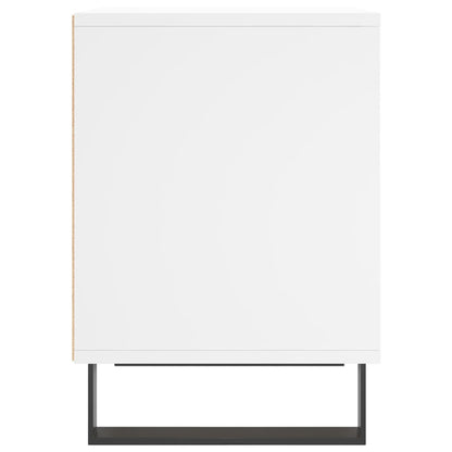 vidaXL Bedside Cabinet White 40x35x50 cm Engineered Wood