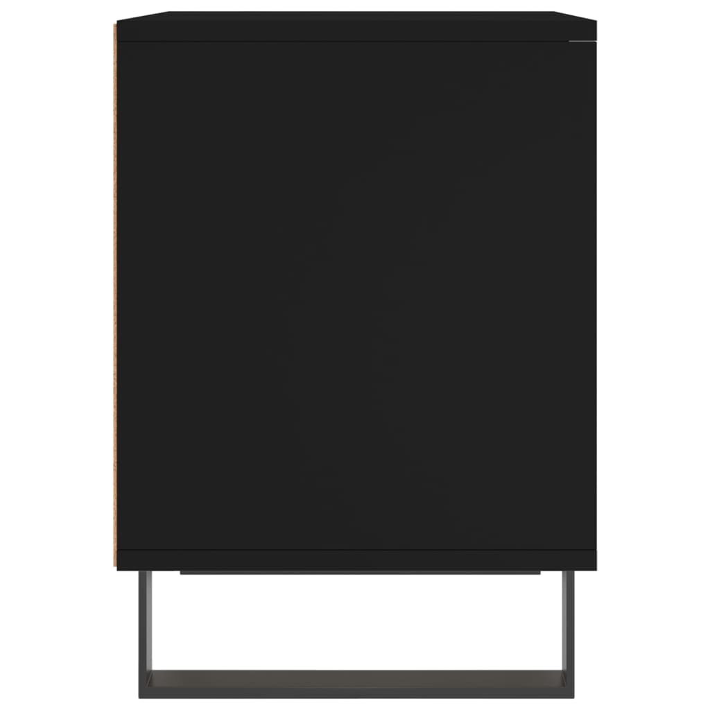 vidaXL Bedside Cabinets 2 pcs Black 40x35x50 cm Engineered Wood
