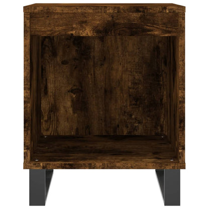 vidaXL Bedside Cabinet Smoked Oak 40x35x50 cm Engineered Wood