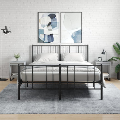 vidaXL Bedside Cabinets 2 pcs Grey Sonoma 40x35x50 cm Engineered Wood