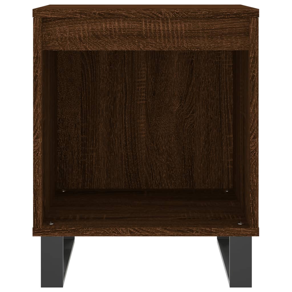 vidaXL Bedside Cabinets 2 pcs Brown Oak 40x35x50 cm Engineered Wood