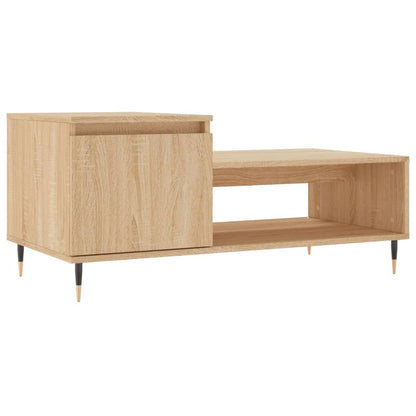 vidaXL Coffee Table Sonoma Oak 100x50x45 cm Engineered Wood