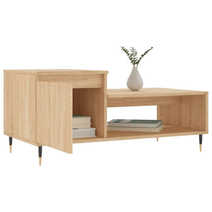 vidaXL Coffee Table Sonoma Oak 100x50x45 cm Engineered Wood
