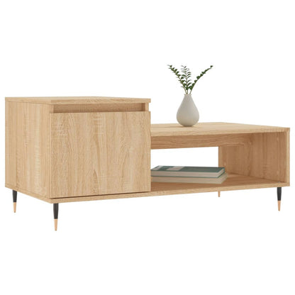 vidaXL Coffee Table Sonoma Oak 100x50x45 cm Engineered Wood