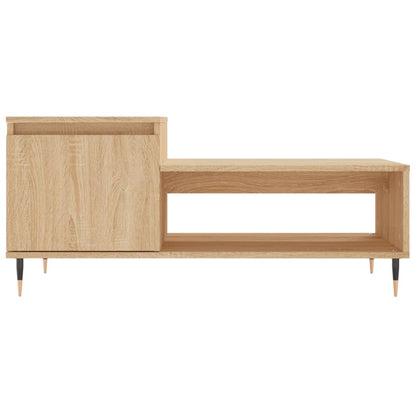 vidaXL Coffee Table Sonoma Oak 100x50x45 cm Engineered Wood