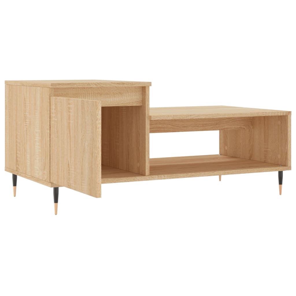 vidaXL Coffee Table Sonoma Oak 100x50x45 cm Engineered Wood