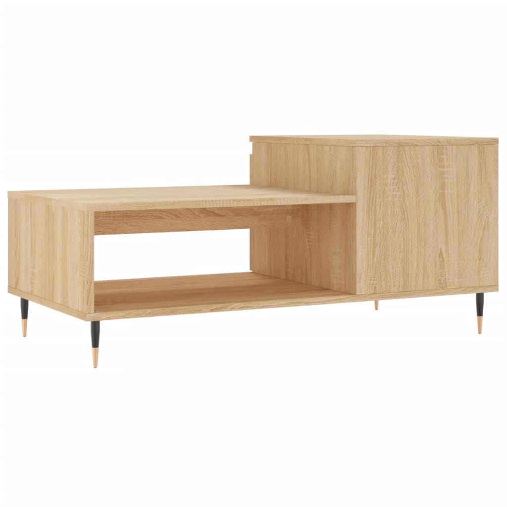 vidaXL Coffee Table Sonoma Oak 100x50x45 cm Engineered Wood
