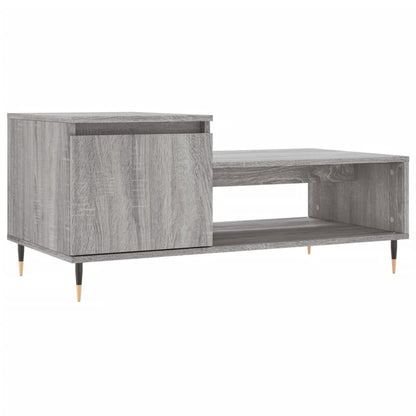 vidaXL Coffee Table Grey Sonoma 100x50x45 cm Engineered Wood