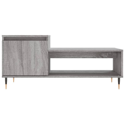 vidaXL Coffee Table Grey Sonoma 100x50x45 cm Engineered Wood