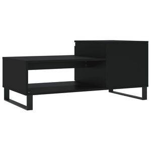 vidaXL Coffee Table Black 100x50x45 cm Engineered Wood